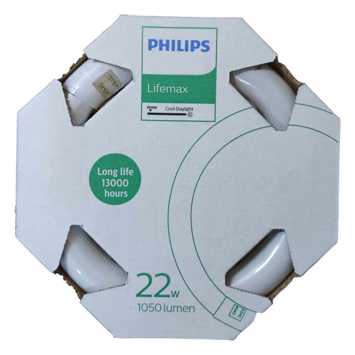 Philips 22W Circular Fluorescent Tube Lifemax T-9 G10q Daylight 6500K TLE22W/54-765
