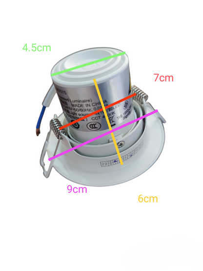 Philips 3W LED Spot Light Downlight 220V white recessed ceiling light with metal springs