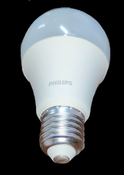 9W LED bulb E27 warm white by Electx Electrical Supply with frosted top and metallic screw base