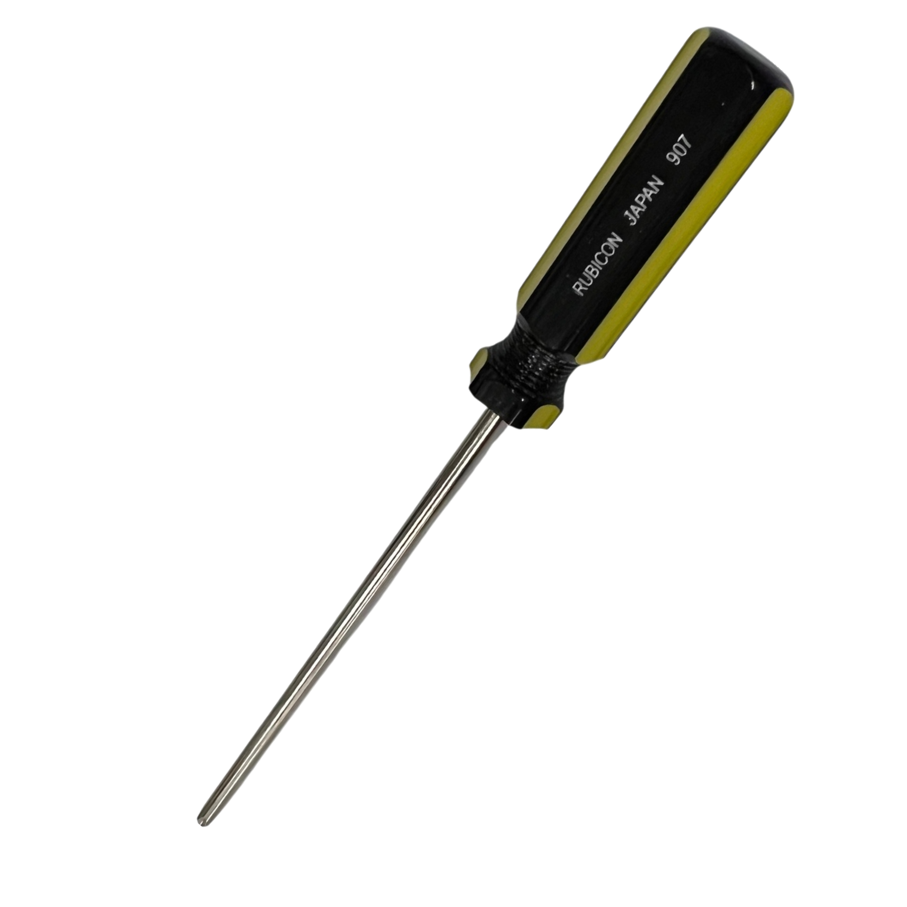 Rubicon Philips Head Screw Driver 907 200mm-6mm with black and yellow handle and metal shaft