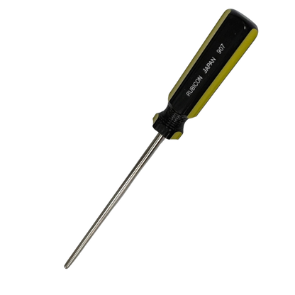Rubicon Philips Head Screw Driver 907 200mm-6mm with black and yellow handle and metal shaft