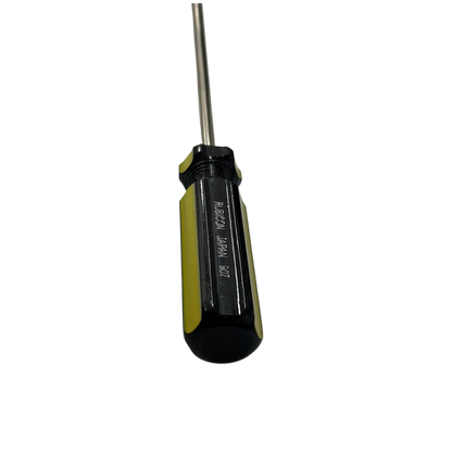 Rubicon Philips Head Screw Driver 907 200mm-6mm with black and yellow ergonomic handle