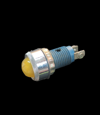 Taiwan made Pilot Lamp Fixture E10 14mm work and safety light with blue base and yellow lens