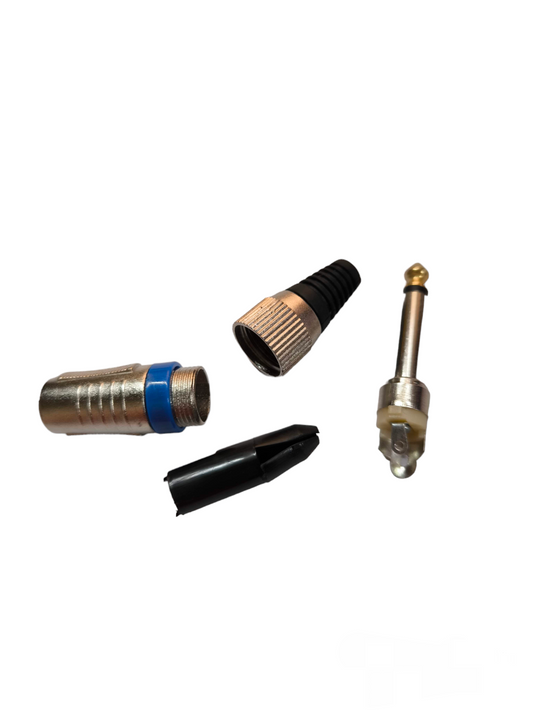 PL-55 Plug Metal Mono microphone accessories for secure audio connections