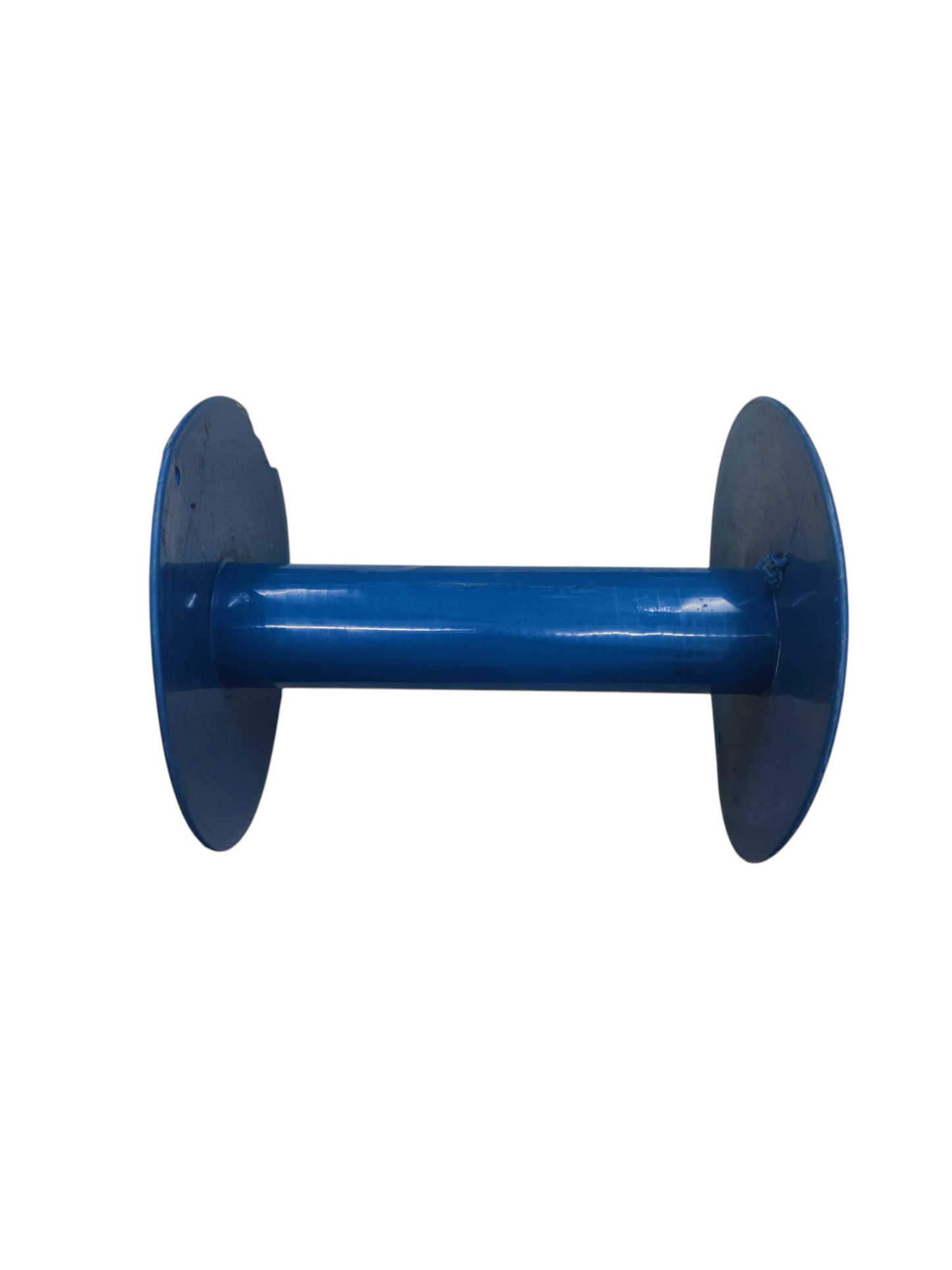 Blue plastic long spool for tapes and dispensers made in China