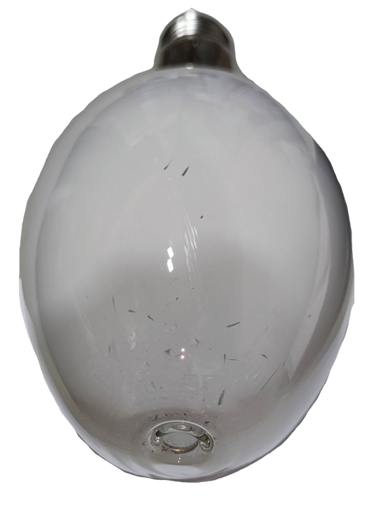 Pollux Mercury Lamp 500W E40 220V industrial high intensity bulb top view white glass