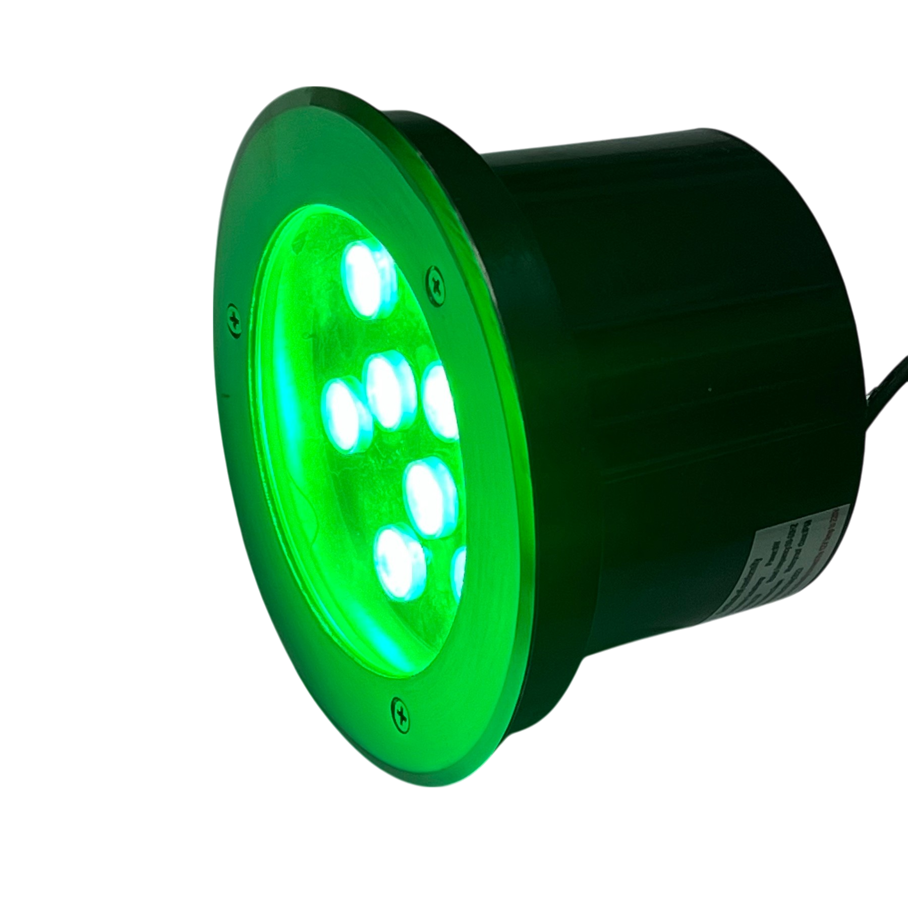 9W LED Pool Lights 12VDC Green round underwater pool accessory emitting bright green light