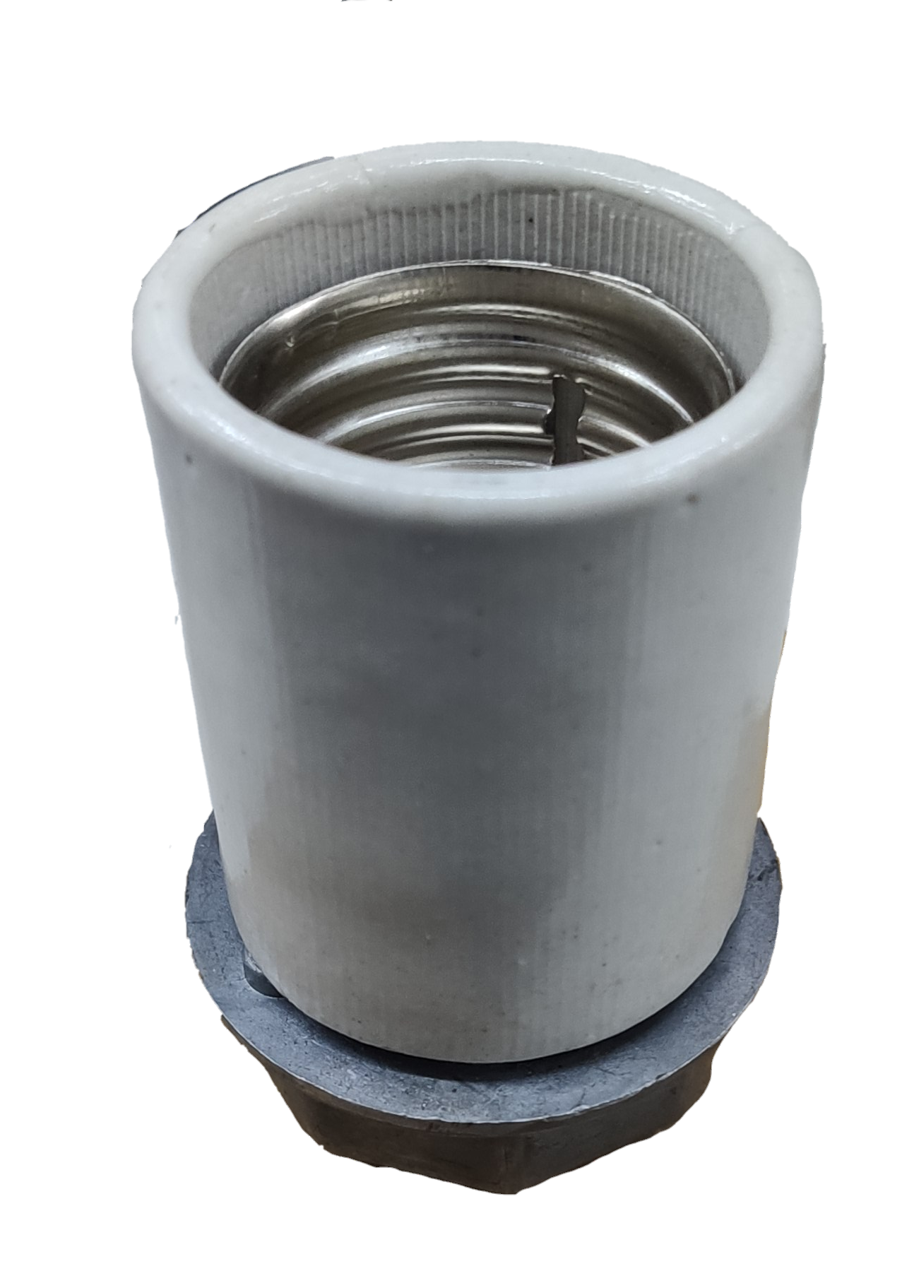 Amco porcelain E40 mogul socket for lighting installation and accessories close-up view