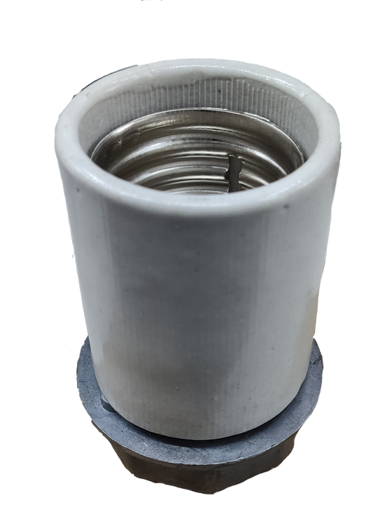 Amco porcelain E40 mogul socket for lighting installation and accessories close-up view