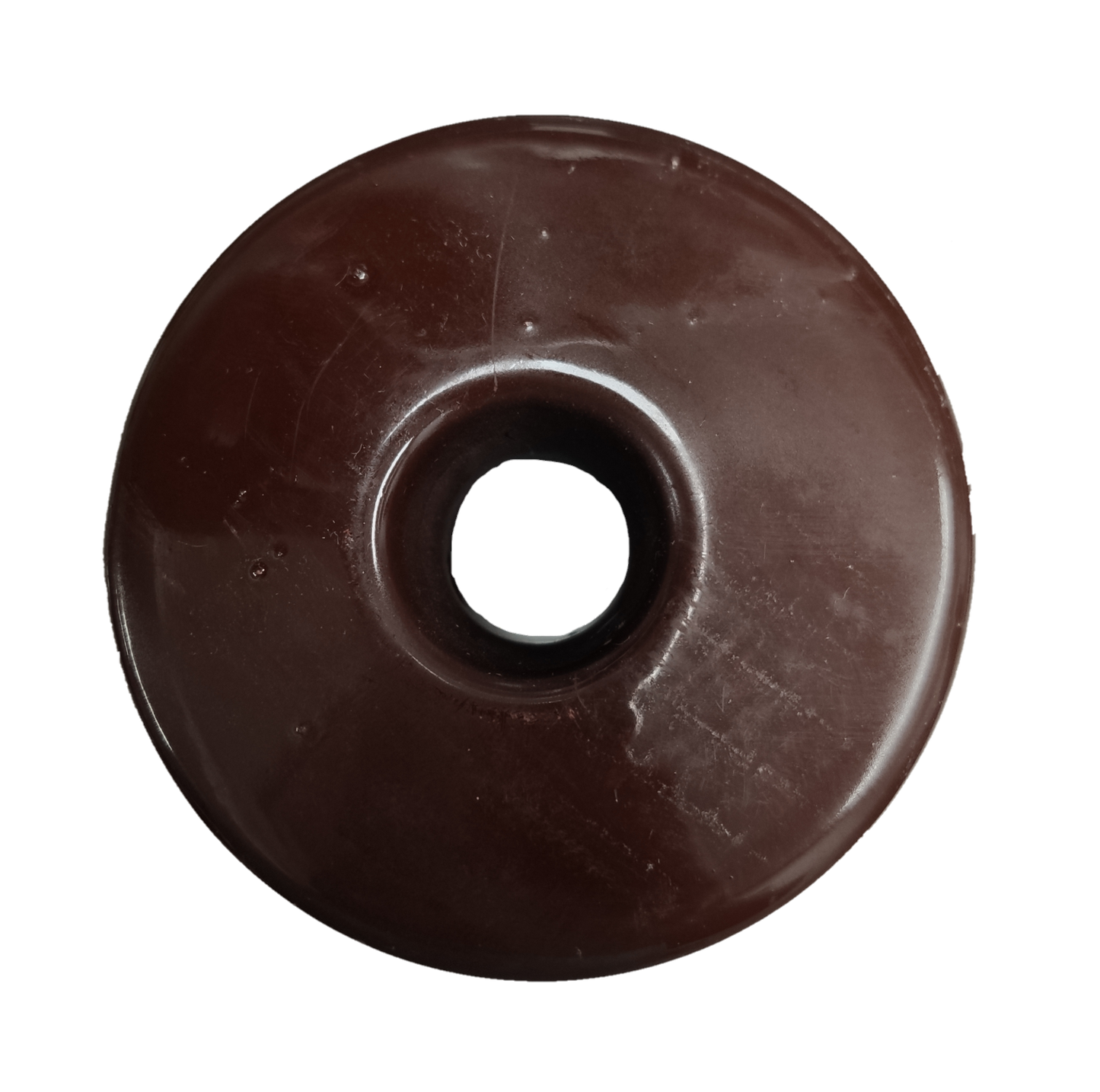 Brown porcelain spool insulator used in electrical circuitry and parts by Electx Electrical Supply