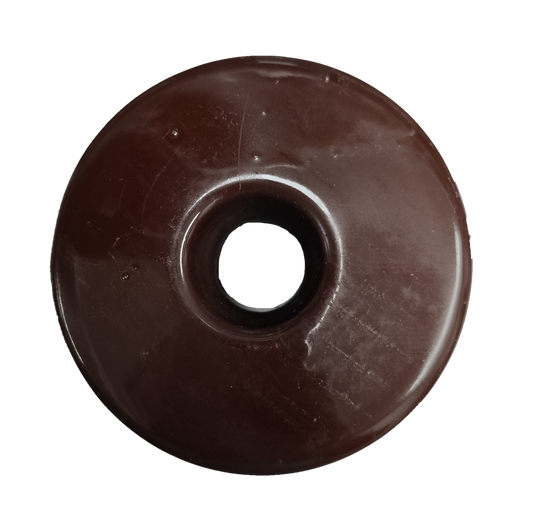 Brown porcelain spool insulator used in electrical circuitry and parts by Electx Electrical Supply