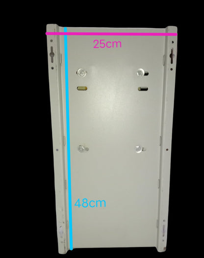 Denko metal enclosure cabinet measuring 25cm by 48cm for 3000W Inverter 24VDC to 220V AC