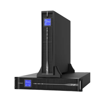 KEHUA TECH 2000VA UPS True On-Line 120-295V Output black rack tower convertible UPS with blue LCD display