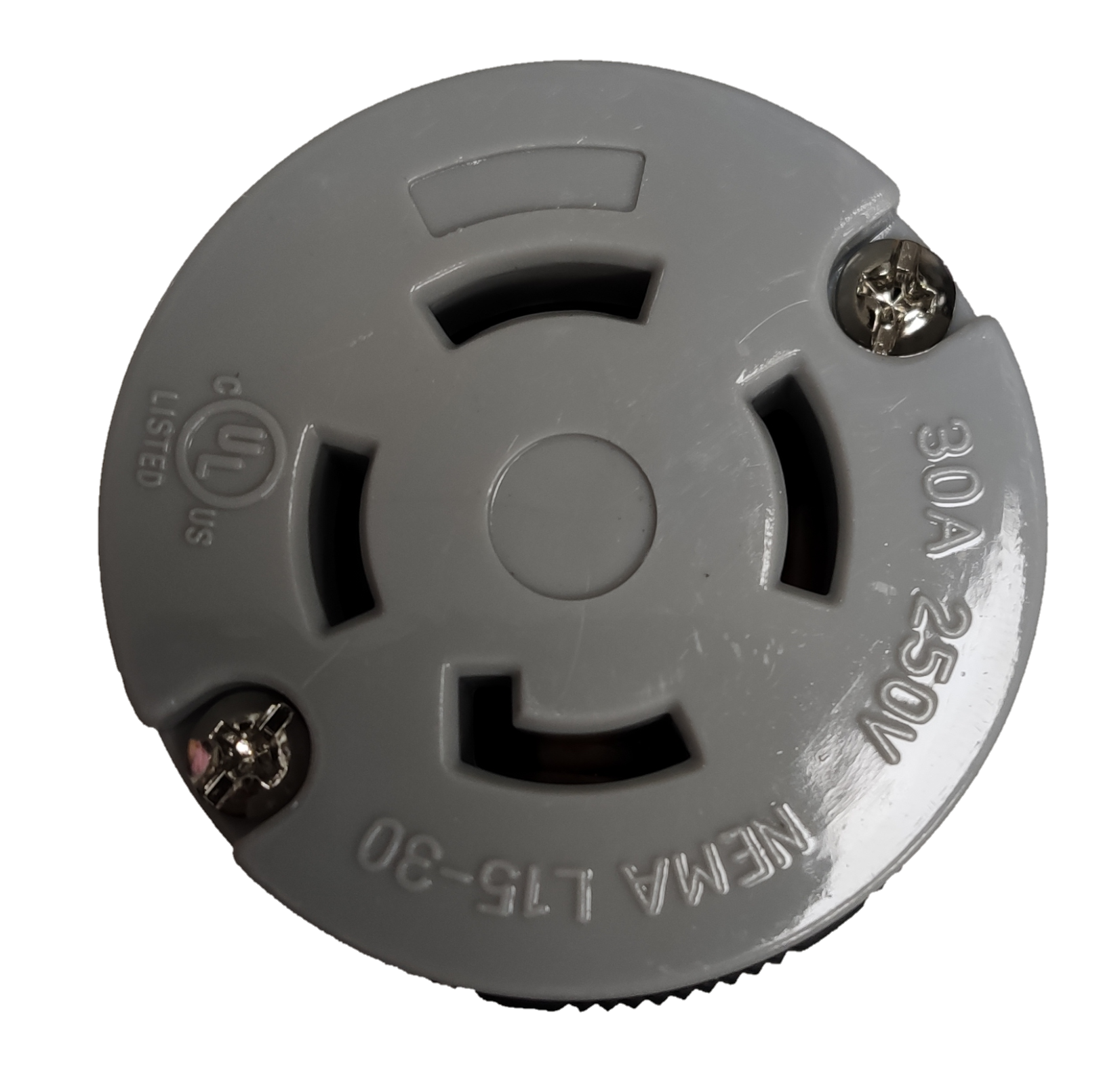 Grippes gray locking NEMA L15 250V 4 prong plug 30A round industrial outlet for generators