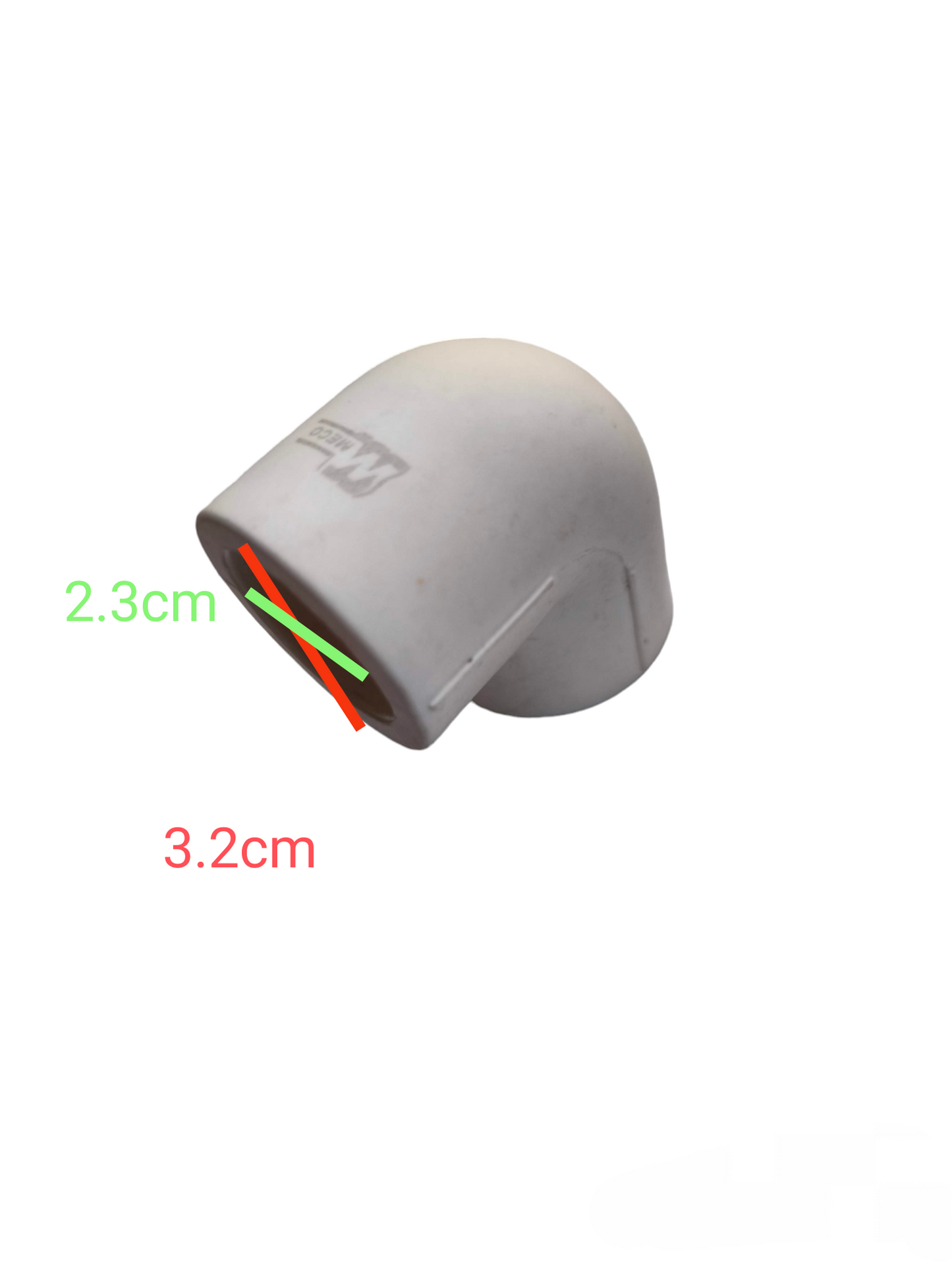 Meco PPR Elbow 90 Degrees white pipe fitting for plumbing and hose connections