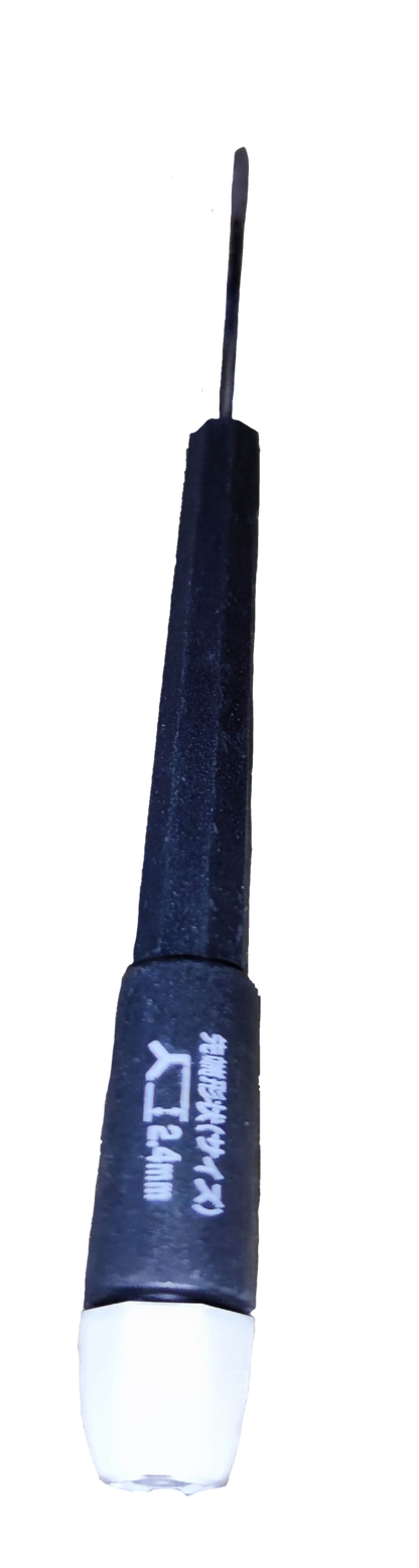 Japan Screw Driver Y 2.4mm x 50 precision Y tip screwdriver with black hex handle and white cap