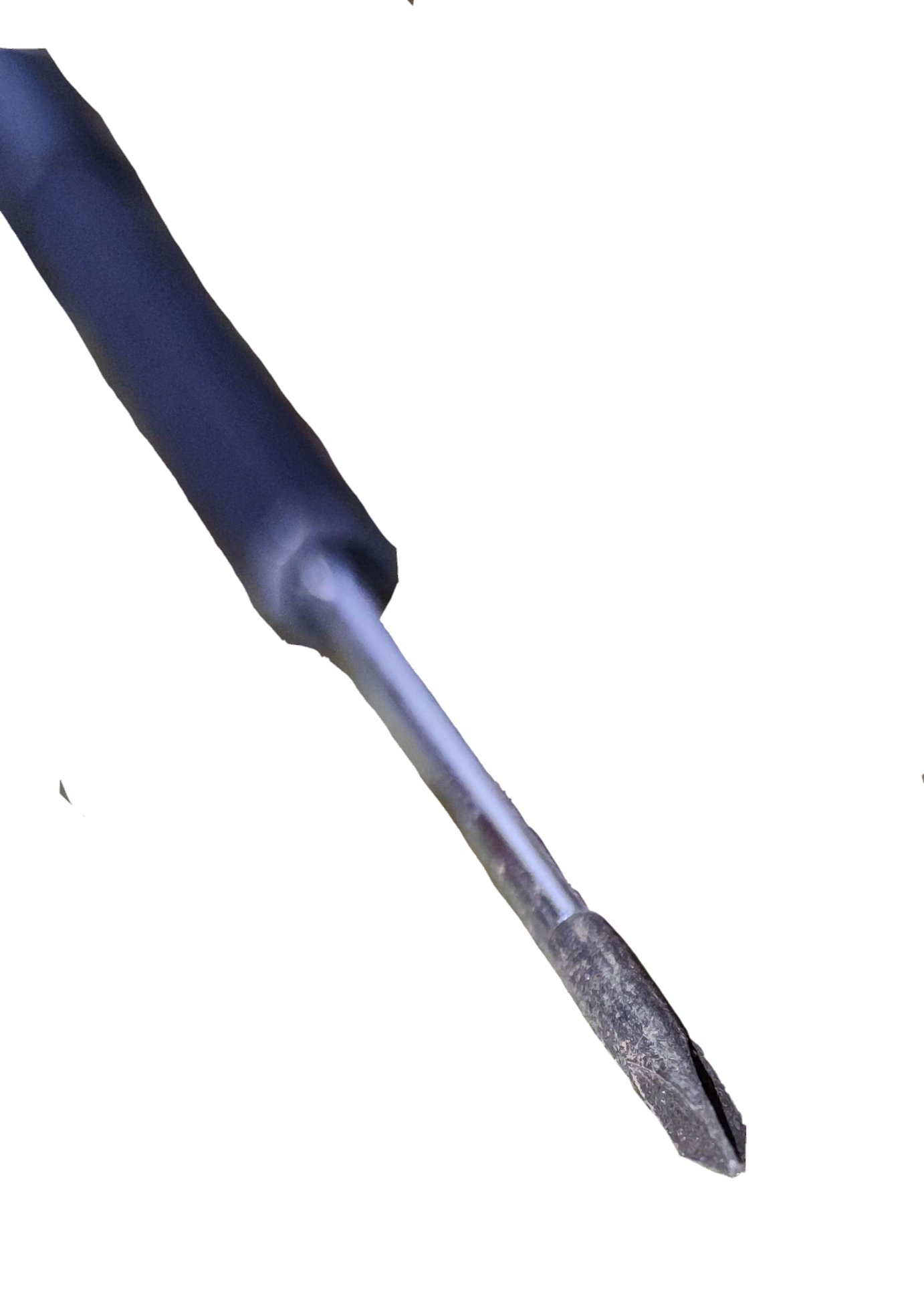 Closeup of Japan precision screwdriver with Y tip and blue handle Screw Driver Y 2.4mm x 50 for electronics repair
