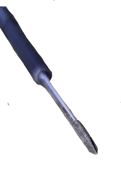 Closeup of Japan precision screwdriver with Y tip and blue handle Screw Driver Y 2.4mm x 50 for electronics repair