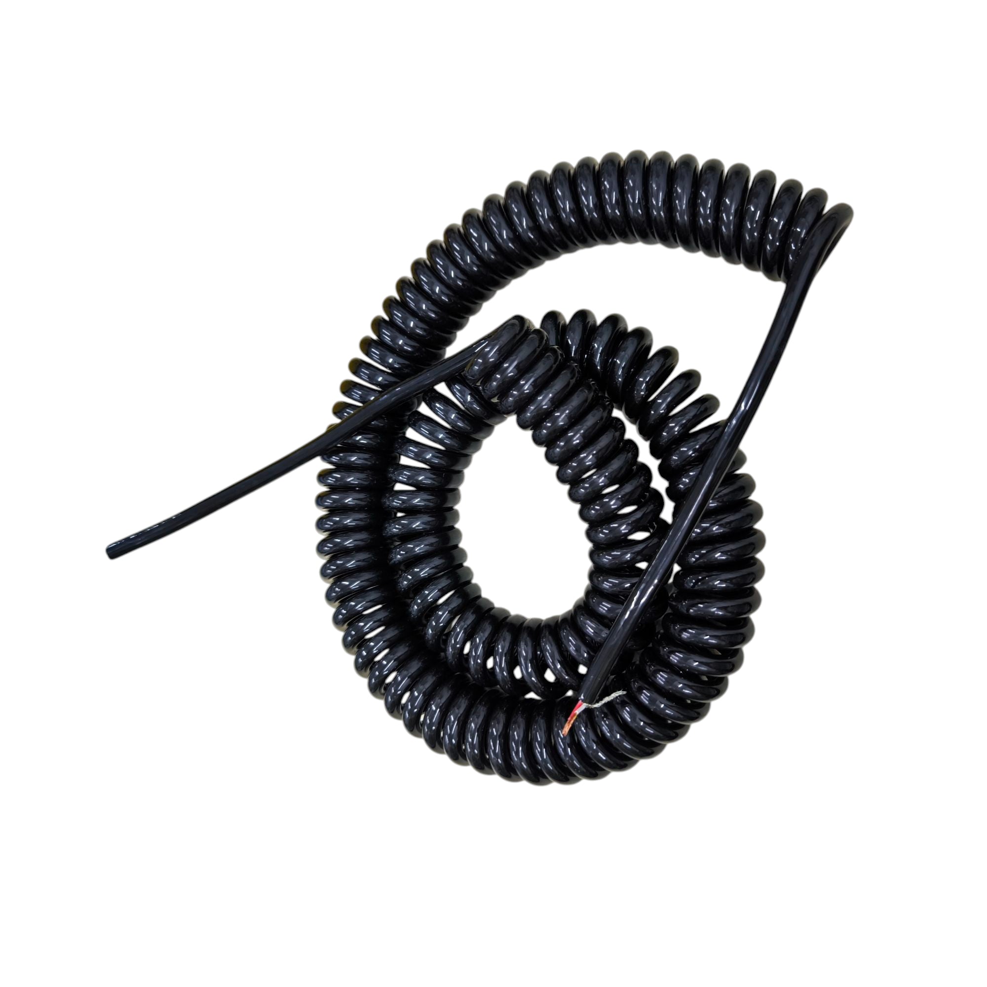 Coiled Wire 6 Core 0.6mm x 0.30mm AWG 22 Shielded, Spiral Wire Spring Wire (5 Meters Un-Coiled)