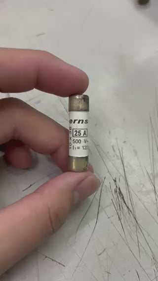 Ceramic Fuse 25A 500V 10x38mm Electrical Circuit Parts
