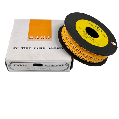 Cable "8" Marker 5.0mm to 7.2mm EC-3 Yellow, 350PCS