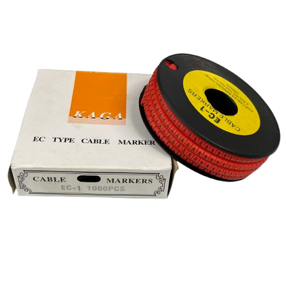 Cable "A" Marker Red 2.6mm to 4.2mm 1000pcs per Roll EC-1