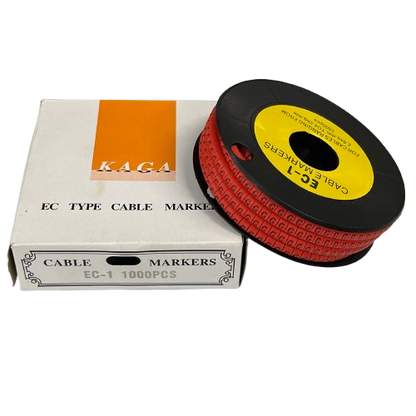 Cable Marker Red - G, 2.6mm to 4.2mm 1000pcs per Roll EC-1
