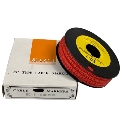 Cable (L) Marker Red 2.6mm to 4.2mm 1000pcs per Roll EC-1