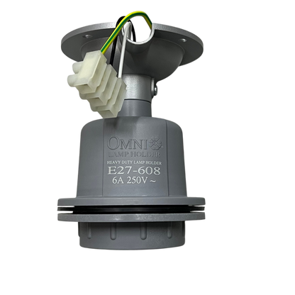Omni Heavy Duty Lamp Holder E27, Outdoor E27 Socket  Straight Lamp Holder