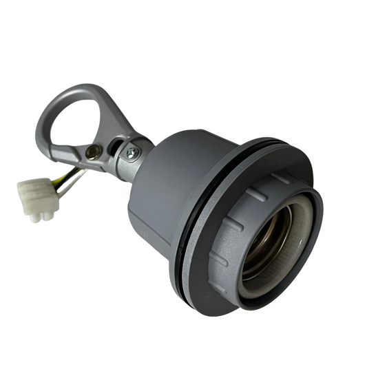 Omni Heavy Duty Lamp Holder E40, Outdoor E40 Socket  Straight Lamp Holder with Hook