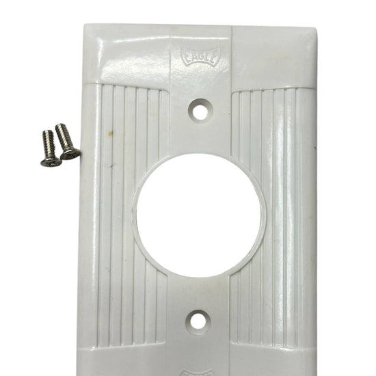 Eagle 35mm Round Plate Cover White 131-C Electx Electrical Supply