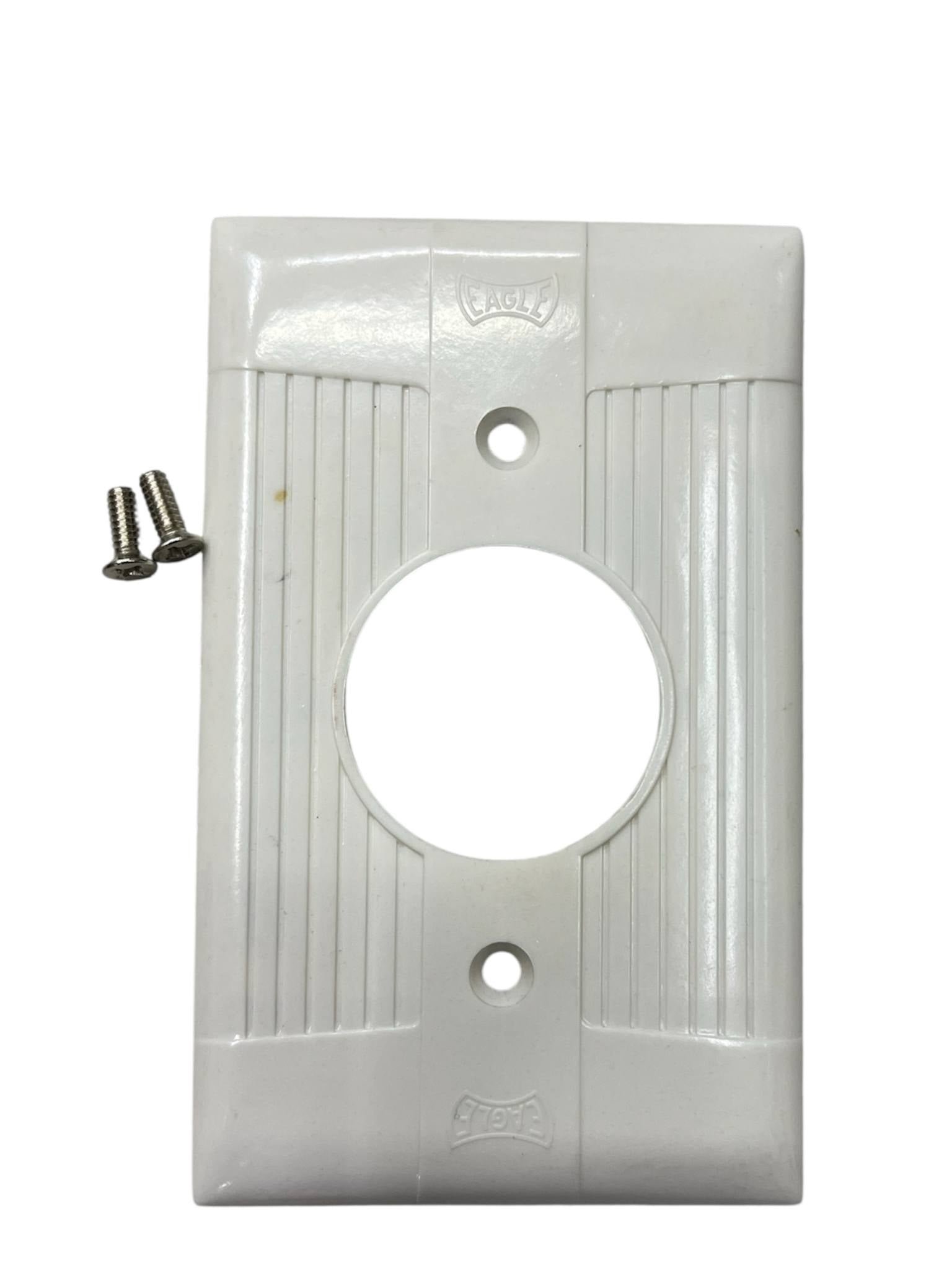 Eagle 35mm Round Plate Cover White 131-C Electx Electrical Supply