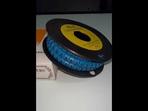 Grippes (5) Cable Marker 5.0mm to 7.2mm (350pcs) Blue  EC-3B(5)