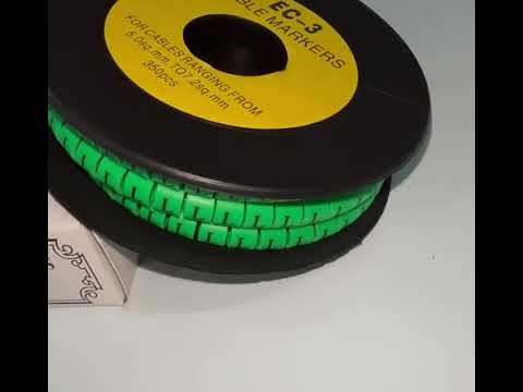 Cable (L) Marker 5.0mm to 7.2mm EC-3G 350pcs Green