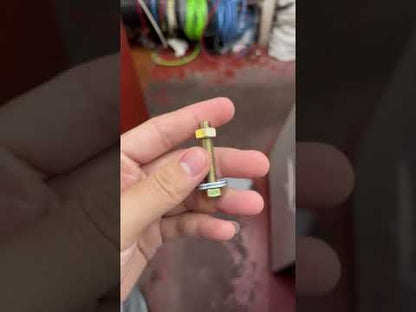 Chrome Gold Bolt and Nut with washer 80mm x 40mm Electx Electrical Supply