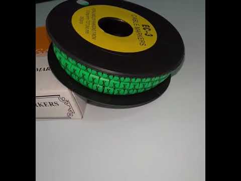 Cable (X) Marker 5.0mm to 7.2mm EC-3G 350pcs Green
