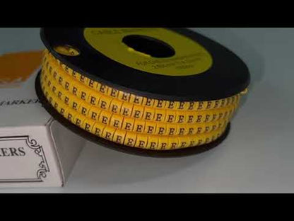 Cable "E" Marker 2.6mm to 4.2mm Yellow EC-1Y, 1000PCS