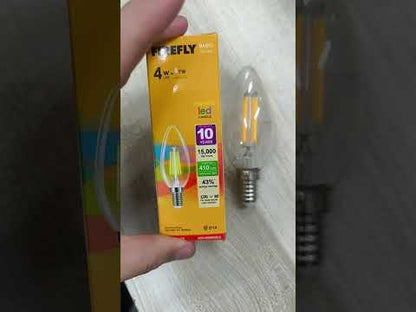Firefly 4W LED Bulb Candle Filament Type E14 3000K Warm White 220V EBC904WW