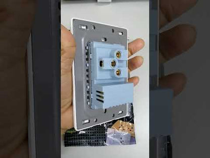 Grazen 1 Gang Universal Outlet with 2100mAh 5V DC USB-C and 2100mAh 5V DC USB-A Outlet and Plate Cover GW-014 White