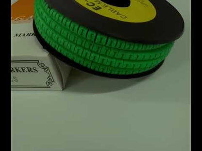 Cable "I" Marker Green 2.6mm to 4.2mm EC-1, 1000pcs 1 Roll   EC-1G(I)