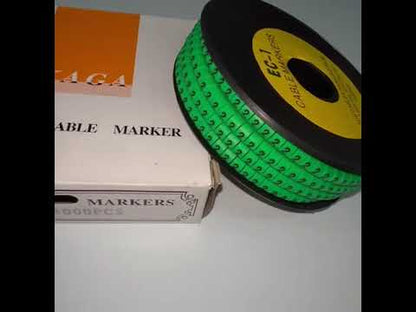 Cable "2" Marker EC-1 Green 2.6mm to 4.2mm 1000pcs 1 Roll