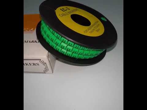 Cable (U) Marker 5.0mm to 7.2mm EC-3G 350pcs Green