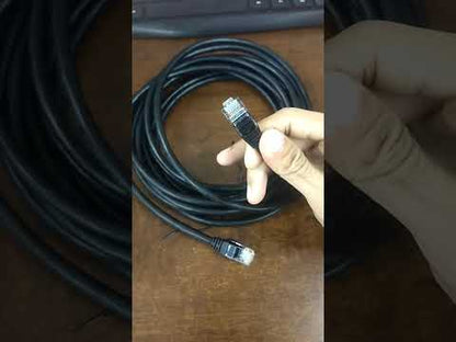 Grippes Cat 6 UTP Patch Cord Cable 24AWG 4Pairs 5meters Black