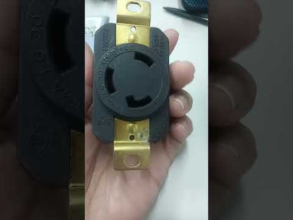 Grippes 30A Twist Lock Outlet 2P+E (3P) 250V (NEMA L6) WJ6331B, Twistlock