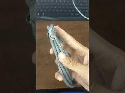 Deluxe Cat 6 UTP Patch Cord Cable Metal 24AWG 2.5 Meters Gray