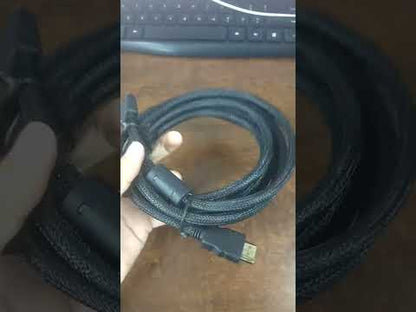 HDMI Cable Male to Male Audio/Video Cable 3 Meters Braided Black