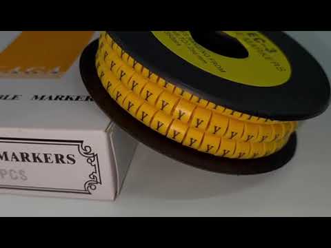 Cable Marker "Y" 5.0mm to 7.2mm EC-3 Yellow (350PCS)