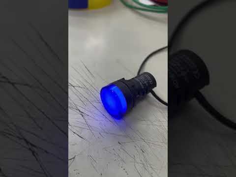 Grippes LED Panel Indicator Lamp 22mm, Pilot Light 24V DC BLUE