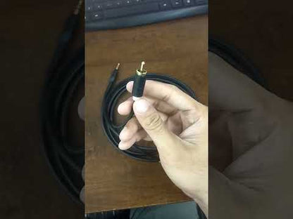 2 RCA to 3.5mm Audio Cable Male to Male Durable Black Cord 1 Meter