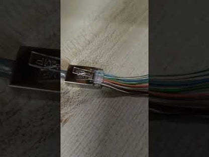 AMP CAT5e RJ45 Connector Shielded Metal (100PCS) Per Order Electx Electrical Supply